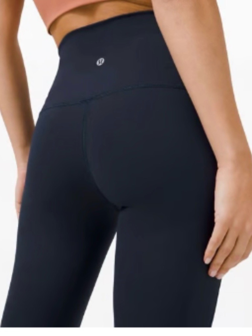 Lululemon Wunder Under Scalloped Hem
High-Rise Crop 23" *Luxtreme 
‼️Blue Navy‼️ - Picture 3 of 8